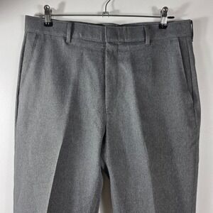 LEVIS ACTION SLACKS Women's Gray Flat Front Dress Pants Academic Office Size 8‎